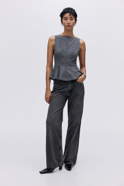 Wide High Waist Jeans - H&m фото 16