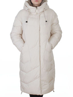 8806 MILK WHITE Пальто зимнее женское (150 гр. холлофайбер)