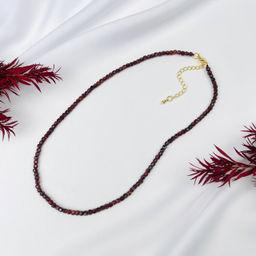 Бусы-Чокер из Граната "Спессартин" 45 см +