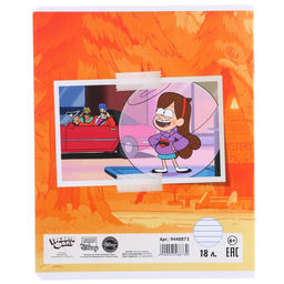 Цена за 10 шт. Тетрадь 18 листов, линейка, 5 видов МИКС, Гравити Фолз - Disney фото 9