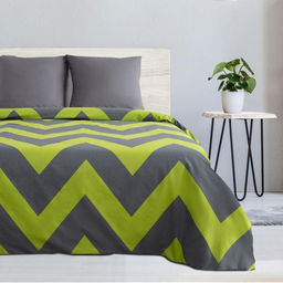 Постельное бельё Этель евро Зелёный шеврон 200х217, 240*220, 70х70-2 шт