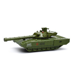 Модель металл Армата Танк Т-14 Армия России 12 см, башня, зелен, инерц, в коробке