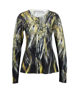 Кардиган, черно-лимонный - Ashley brooke фото 2