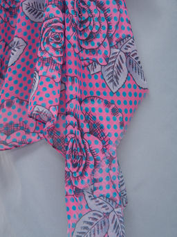 Большой, красивый двусторонний палантин с рисунком в стиле арт-деко - Tantino фото 6