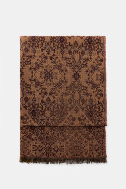 WOOL JACQUARD SCARF - Zara фото 3