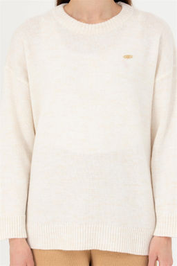 Женский свитер цвета экрю - U.s. polo assn фото 6