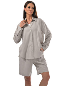 рубашка  80% вискоза, 20% лен - А+б коллекция фото 5