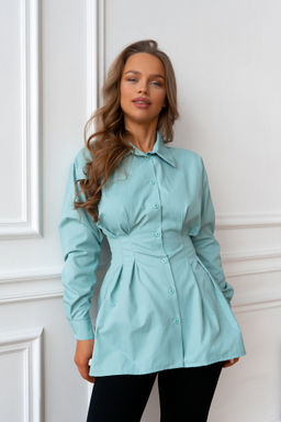 Рубашка Open Style 5616-Р мятный
