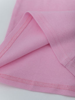 Майка для девочки из рибаны, розовый - Lesi kids фото 4