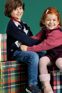 U. S. Polo Assn / Темно-синий трикотажный свитер с круглым вырезом для мальчика - U.s. polo assn фото 5