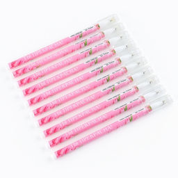 Цена за 10 шт. Ручка шариковая синяя паста 0.5 мм с колпачком «Ты прекрасна!» пластик