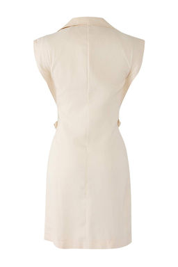 TRENDYOLMILLA Ekru Dugme Detayl? Gabardin Mini Dokuma Gomlek Elbise TWOSS22EL2970 фото 3