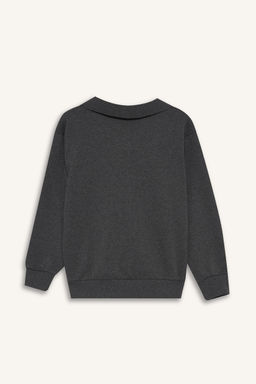 Apa_ Yaka Sweatshirt Erkek _ocuk - Defacto фото 9