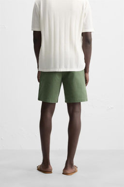 CHINO REGULAR FIT BERMUDA SHORTS - Zara фото 13