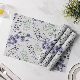 Набор салфеток сервировочных Доляна Весенняя нежность, 4 шт, 3045 см, цвет белый  фото 4