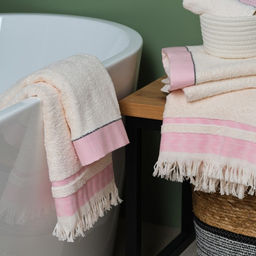 Полотенце махровое Love Life «Бриз» 30×50 см, розовый