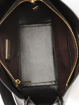 LACCOMA сумка АМ2400-черный натуральная кожа хлопок