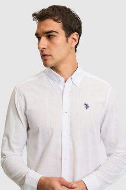 Erkek Beyaz Uzun Kollu Basic G_mlek - U.s. polo assn фото 2