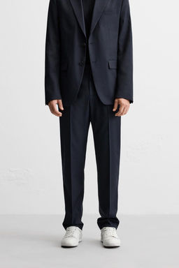 TEXTURED SUIT TROUSERS - Zara фото 2