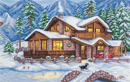 Набор для вышивания PANNA Золотая серия PS-1990 Горное шале 41 х 28 см