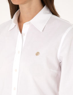 Beyaz Slim Fit Uzun Kollu G_mlek