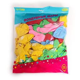 Воздушные шары латексные 12" «С днём рождения», 100 шт.