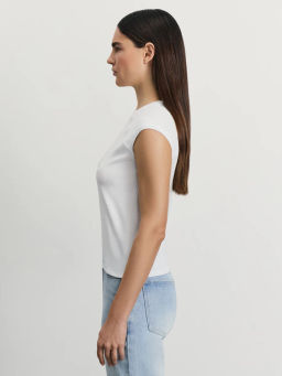 Футболка из хлопка с рукавом реглан / Zarina  фото 4