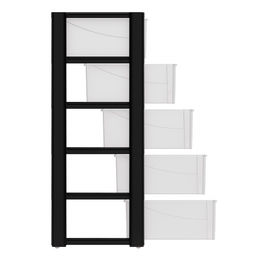 Комод "Колорит" 5-ти секцион. широкий (чёрный) М8764