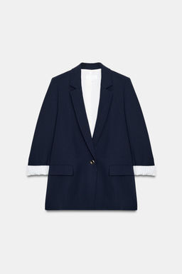 BLAZER PU?O ESTAMPADO / Marino - Zara фото 5