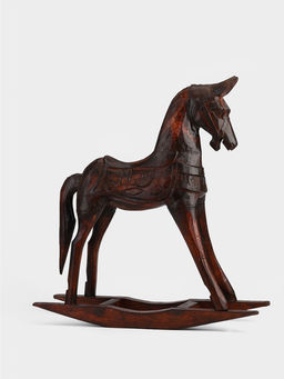 Сувенир интерьерный «Лошадка-качалка», 42×12×43 см, дерево, коричневый