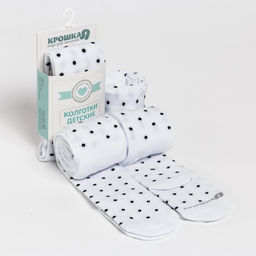 Колготки детские Крошка Я «Кошечка», белый, рост 98-104 см