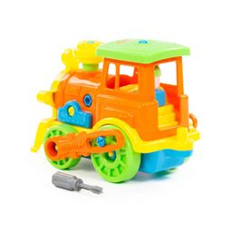 Конструктор-транспорт Паровоз (в сеточке) - Полесье фото 2