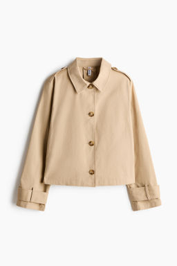 Chaqueta estilo gabardina de algod?n