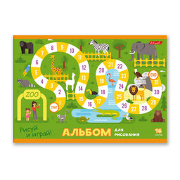 Светоч 16АЛСК4_1_3_9 Альбом для рисования 100 г/м2 A4 29 х 20.5 см 16 л. на скобе 10 шт. 000649 Рисуй и играй  фото 6
