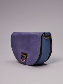 Сумка замшевая на плечо Azaro 31032 сиреневый закат