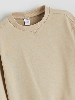 Bisiklet Yaka Erkek ?ocuk Kal?n Sweatshirt