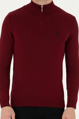 Мужской бордово-красный свитер - U.s. polo assn фото 6
