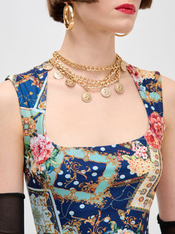 Платье с вырезом каре OD-634-4