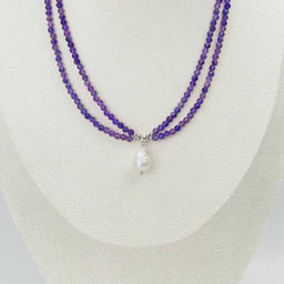 Колье из Аметиста и Жемчуга