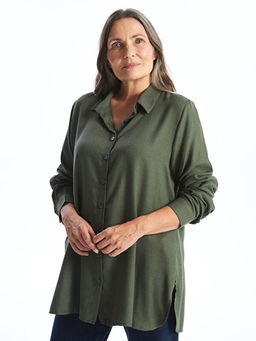 D?z Uzun Kollu Kad?n G?mlek Tunik