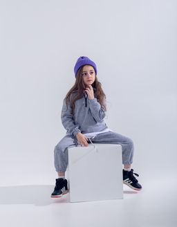 073 Детский костюм, серый меланж (3хнитка петля) - Knitka wear фото 4