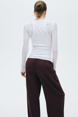 Pantal?n de canal? con cord?n de ajuste - H&m фото 12
