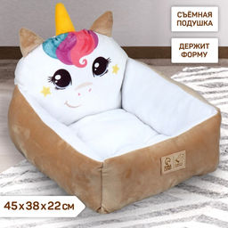 Лежанка Единорог, 45х38х22 см