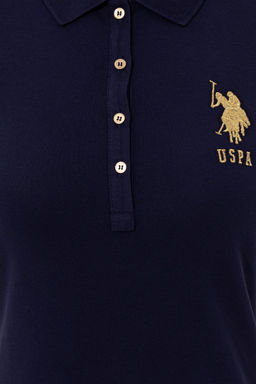 Женское темно-синее трикотажное платье - U.s. polo assn фото 5