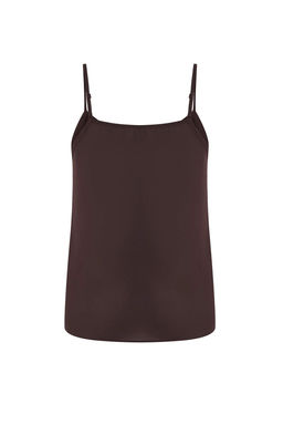 Koyu Kahverengi Basic Ask?l? Dokuma Bluz TWOSS19BB0224