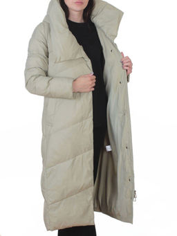 3067 OLIVE Пальто пуховое женское (утиный пух) - Fashion фото 7