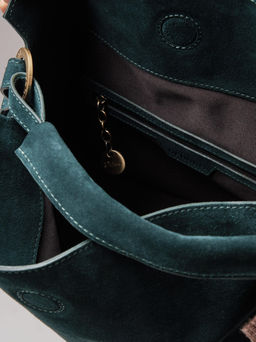 Замшевая сумка на плечо Deboro 30900 форест