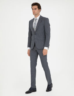 Синий зауженный костюм - Cacharel фото 4