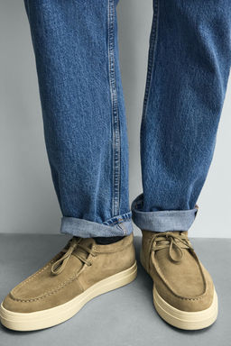 ZAPATO PIEL BORD?N / Beige - Zara фото 3