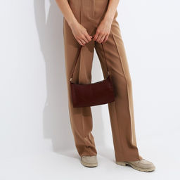 Сумка-багет на молнии, цвет рыжий - Simaland фото 7